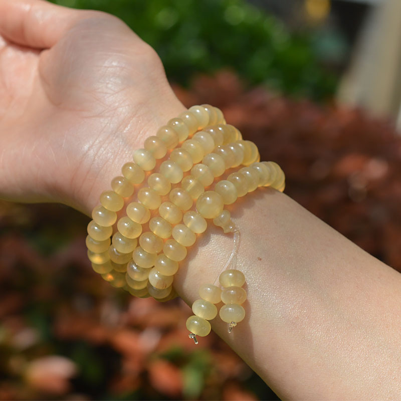Tibetanska narukvica s 108 Buddha perlica, gravirani materijal, crtani stil, motivi životinja/horoskop, unisex