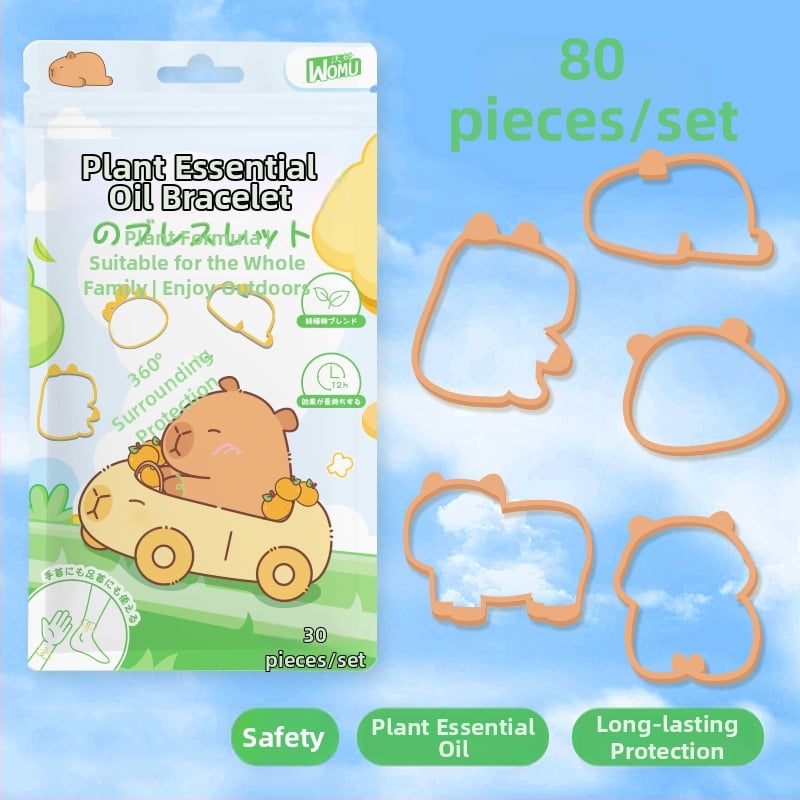 Гривна против комари с аромат, марка Warm, стил Kapibala, за деца.