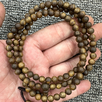 Agarwoodi puidust Buddha helmestega käevõru | Hiina stiil, poleeritud käsitöö, kingituseks, suvi 2024