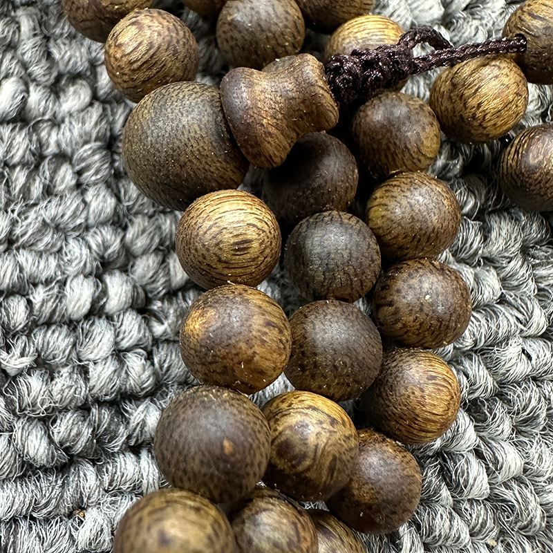 Agarwoodi puidust Buddha helmestega käevõru | Hiina stiil, poleeritud käsitöö, kingituseks, suvi 2024