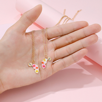 Vaikų kaklo papuošalas – fėjos vėjo stilius, lydinio pakabukas, vandens bangų grandinė, lašų aliejaus paviršius