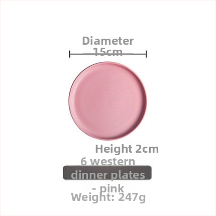 Farfurie de cină din porțelan, rotundă, stil occidental, compatibilă cu cuptorul cu microunde, cu logo imprimat