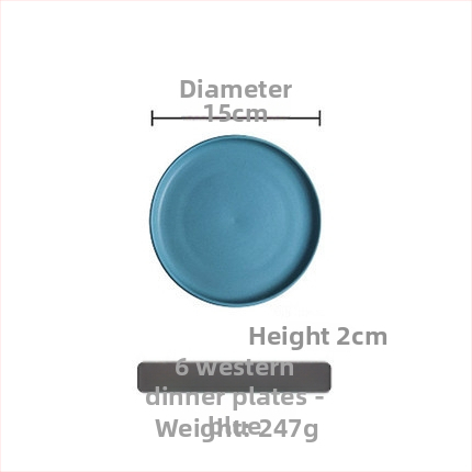 Farfurie de cină din porțelan, rotundă, stil occidental, compatibilă cu cuptorul cu microunde, cu logo imprimat