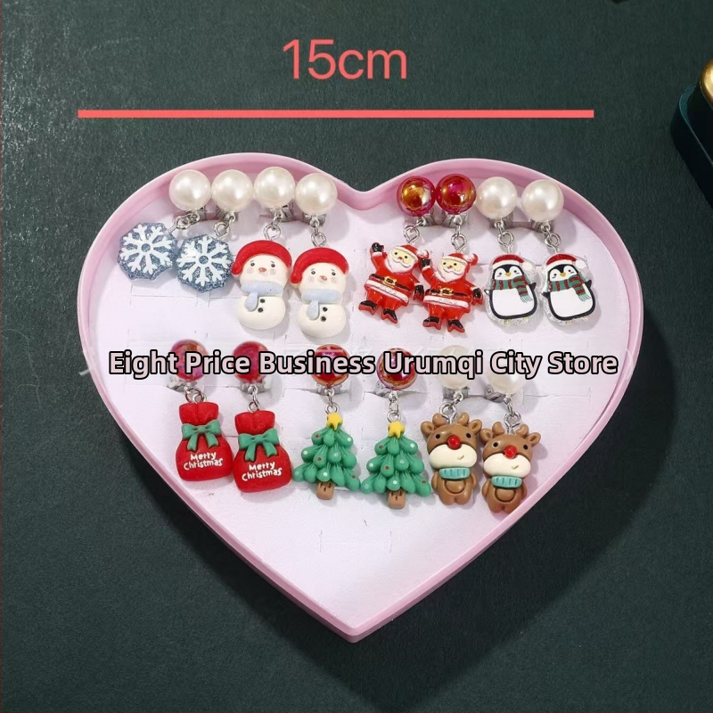 Laste klipsi kõrvarõngad - käsitöö, plastik/resiin, lillekujundus, Korea stiil, Printsesside sari