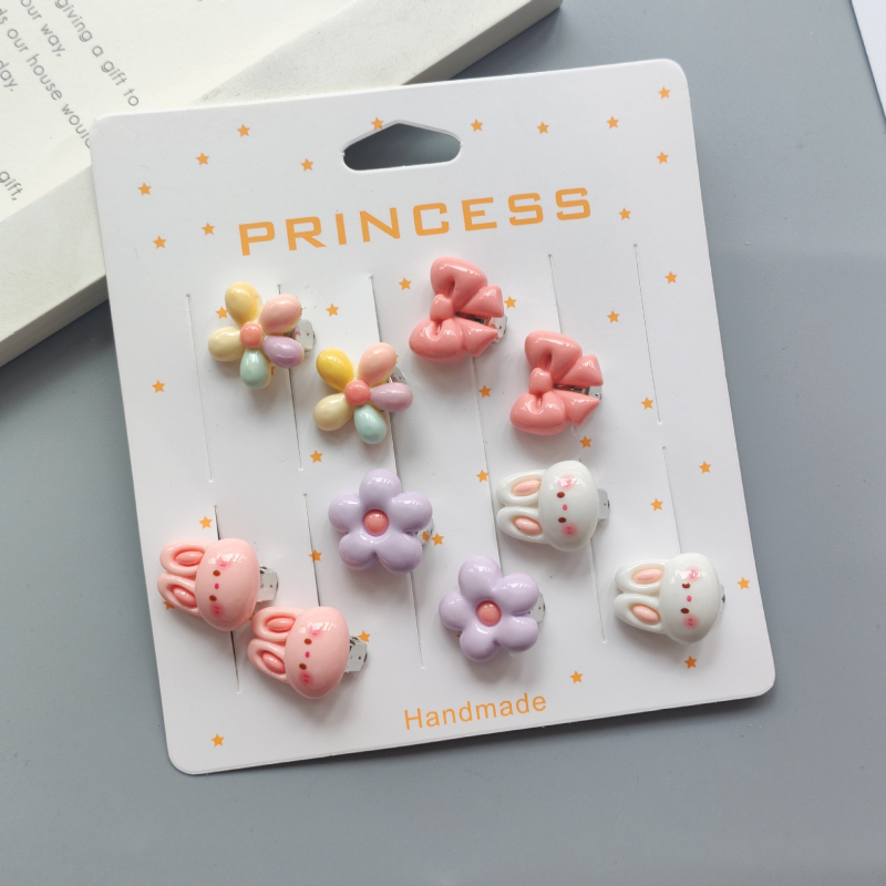 Dječji naušnice s klipsom, u obliku cvijeta, ručno izrađene, sa silikonskom podlogom