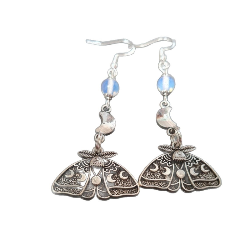 Geometrijske naušnice od cinkove legure, elektroplatirane, s nehrđajućim čeličnim postom, pop stil