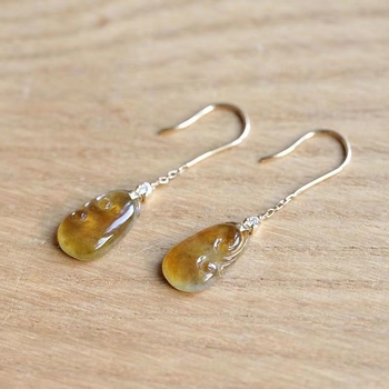 Geometrijski naušnici s imitacijom chalcedona i kristalima, bakrena podloga s premazom srebra 925, elektroplatiranje.