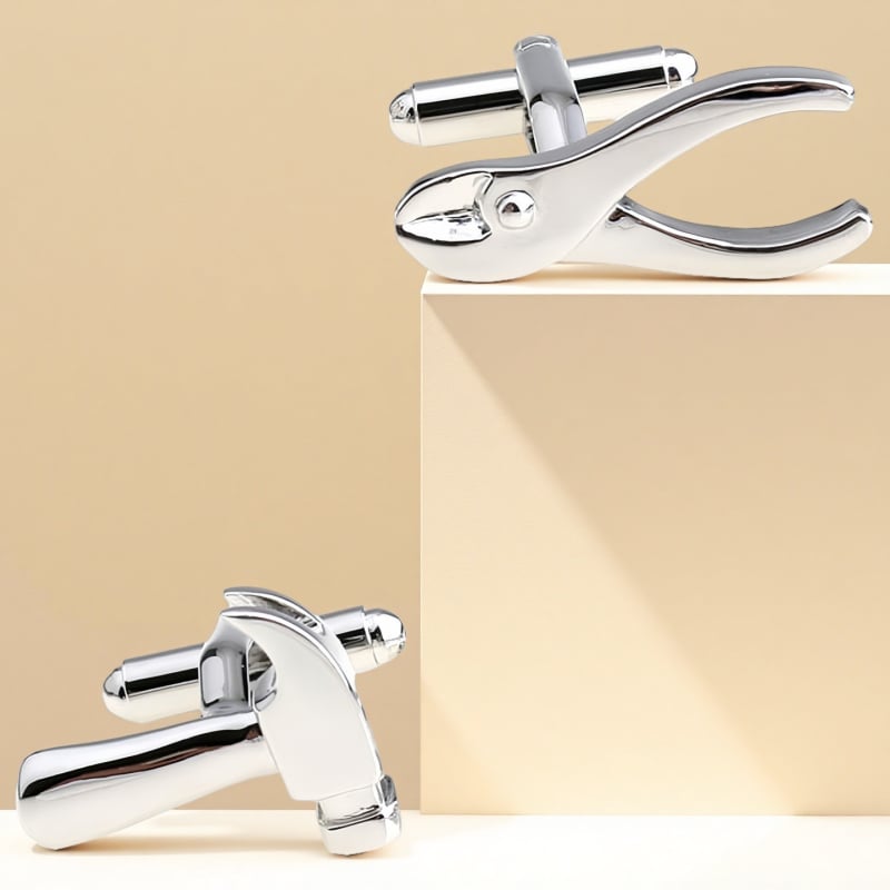 Kopče za manžetne, čelik, francuskog stila, unisex, geometrijski oblik, elektroplatiranje, kristal