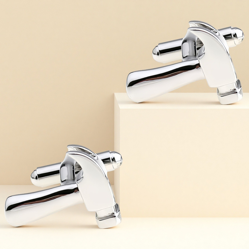 Kopče za manžetne, čelik, francuskog stila, unisex, geometrijski oblik, elektroplatiranje, kristal