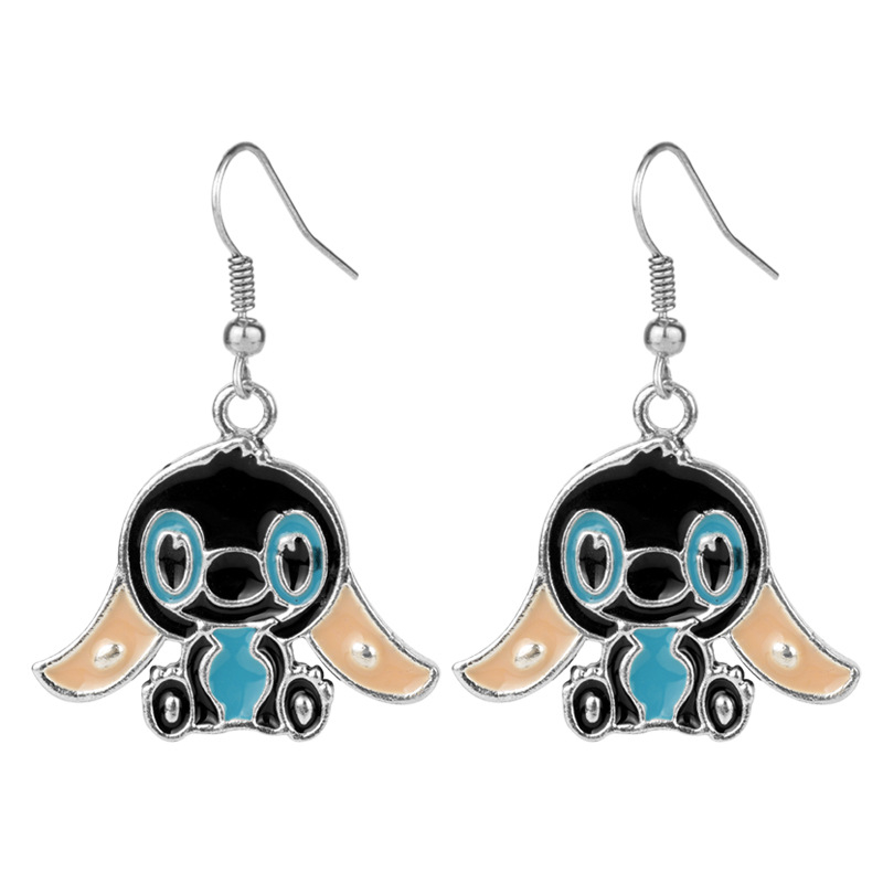 Cercei cu design animațional-cartoon, motiv animal/zodiac, material aliaj, stil feminin, ambalaj individual