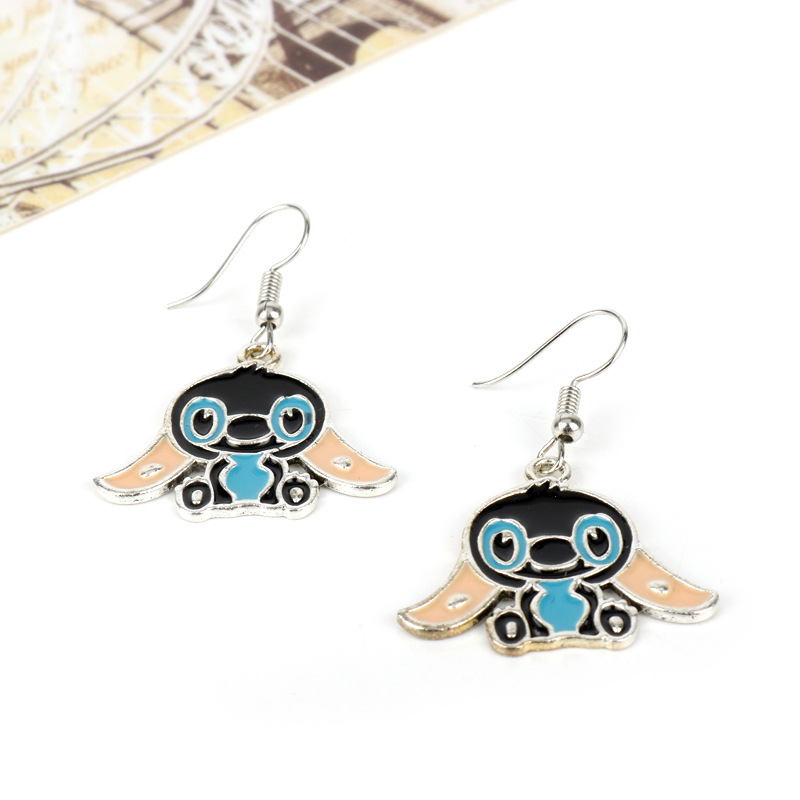 Cercei cu design animațional-cartoon, motiv animal/zodiac, material aliaj, stil feminin, ambalaj individual