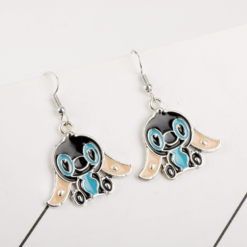 Cercei cu design animațional-cartoon, motiv animal/zodiac, material aliaj, stil feminin, ambalaj individual