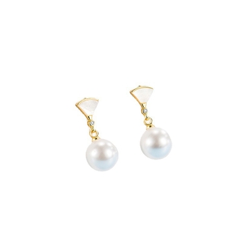 Naušnice od bakra, elektrolitički premaz, sofisticiran dizajn, gradski modni stil, za žene