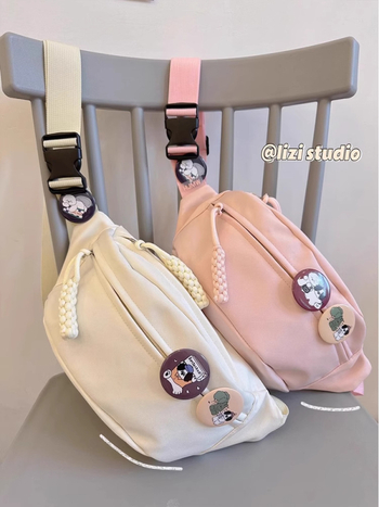 Ženska crossbody torba Dumpling, Oxford tkanina, podstava od najlona, zatvarač, proljeće 2025