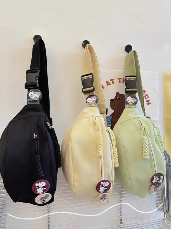 Ženska crossbody torba Dumpling, Oxford tkanina, podstava od najlona, zatvarač, proljeće 2025