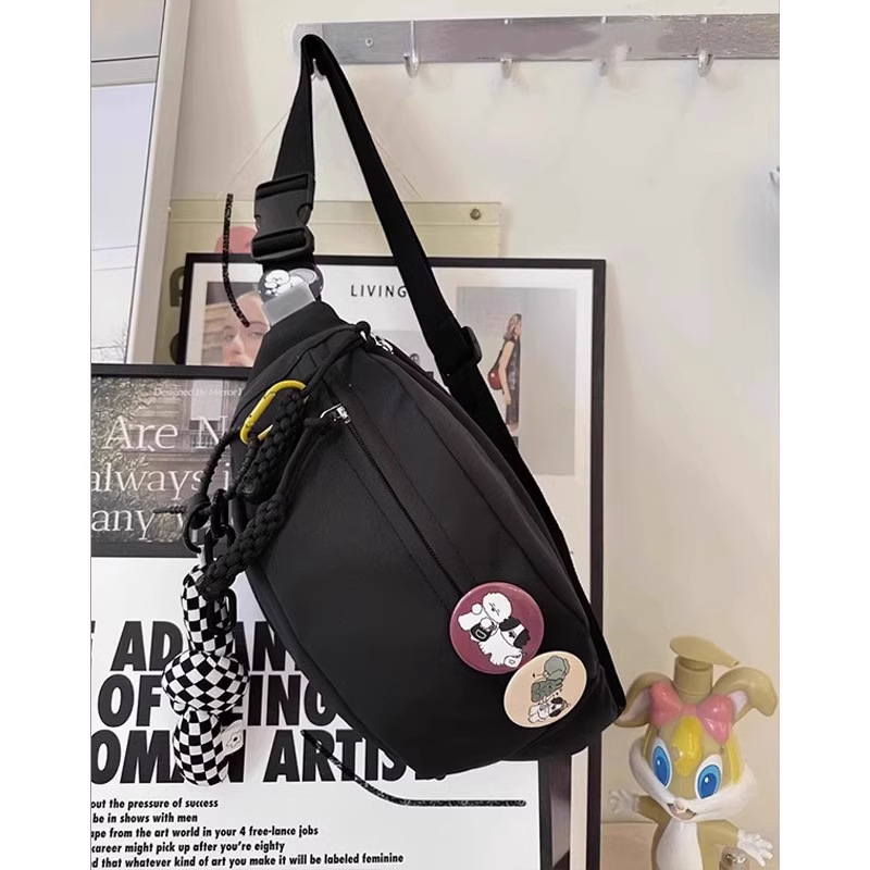 Ženska crossbody torba Dumpling, Oxford tkanina, podstava od najlona, zatvarač, proljeće 2025