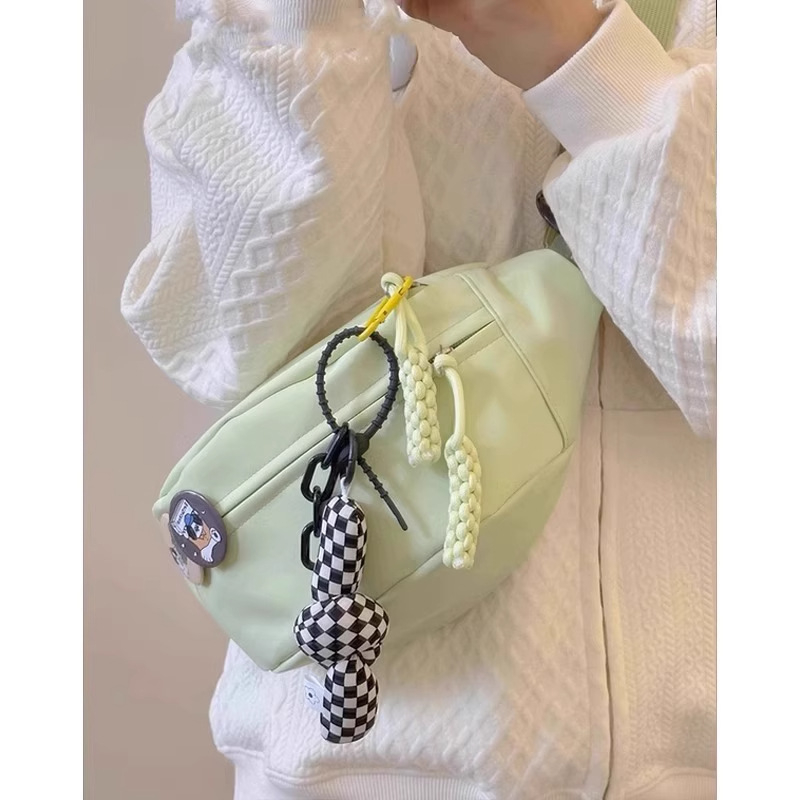 Ženska crossbody torba Dumpling, Oxford tkanina, podstava od najlona, zatvarač, proljeće 2025