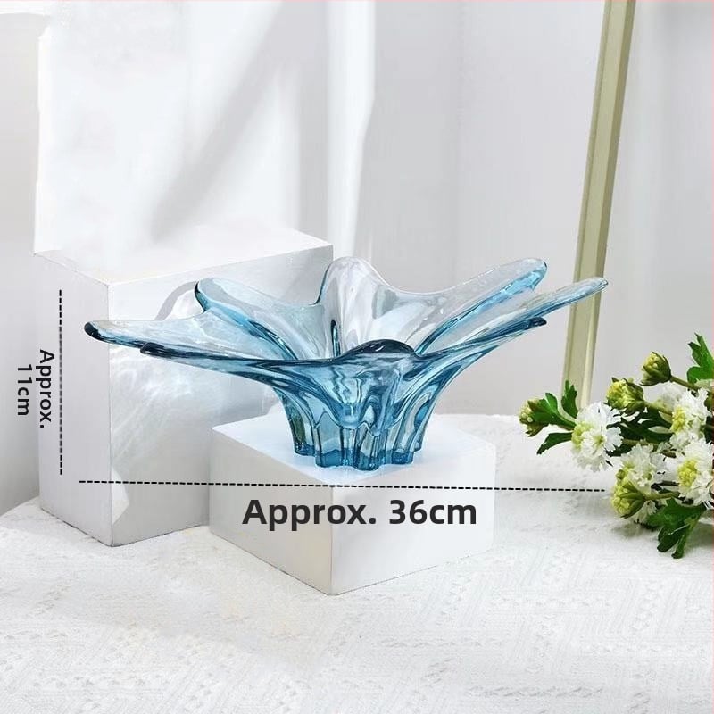 Üvegből készült gyümölcs tál otthoni használatra, modern minimalist stílus, szilárd minta, 2021 nyár