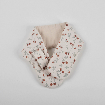 Moinmlon Kūdikio žieminis medvilninis šalikas su gėlių raštu, Twill audinys, Kryžminės formos, palaiko šilumą