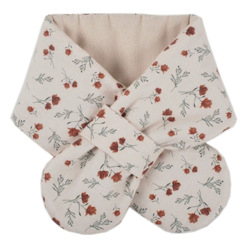 Moinmlon Kūdikio žieminis medvilninis šalikas su gėlių raštu, Twill audinys, Kryžminės formos, palaiko šilumą