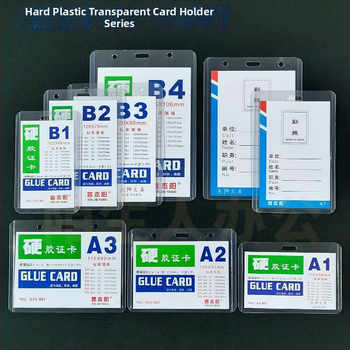 Carcasa pentru card cu șnur pentru expoziții – Cod de test pentru acid nucleic, abonament de intrare, badge de student – plastic, stil simplu