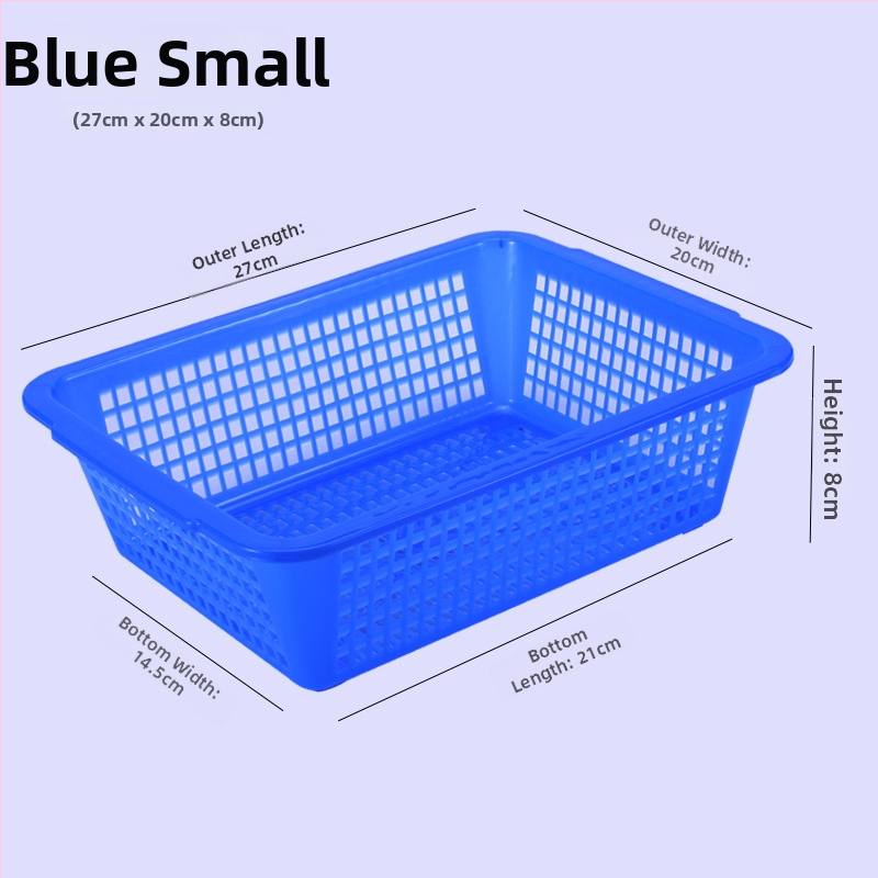 Tárolókosár, vastagított műanyag, téglalap alakú lefolyónyílásokkal (Modell: P8011, Anyag: Műanyag, Stílus: Modern egyszerűség)