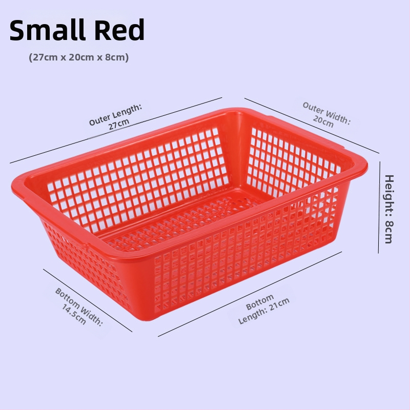 Tárolókosár, vastagított műanyag, téglalap alakú lefolyónyílásokkal (Modell: P8011, Anyag: Műanyag, Stílus: Modern egyszerűség)
