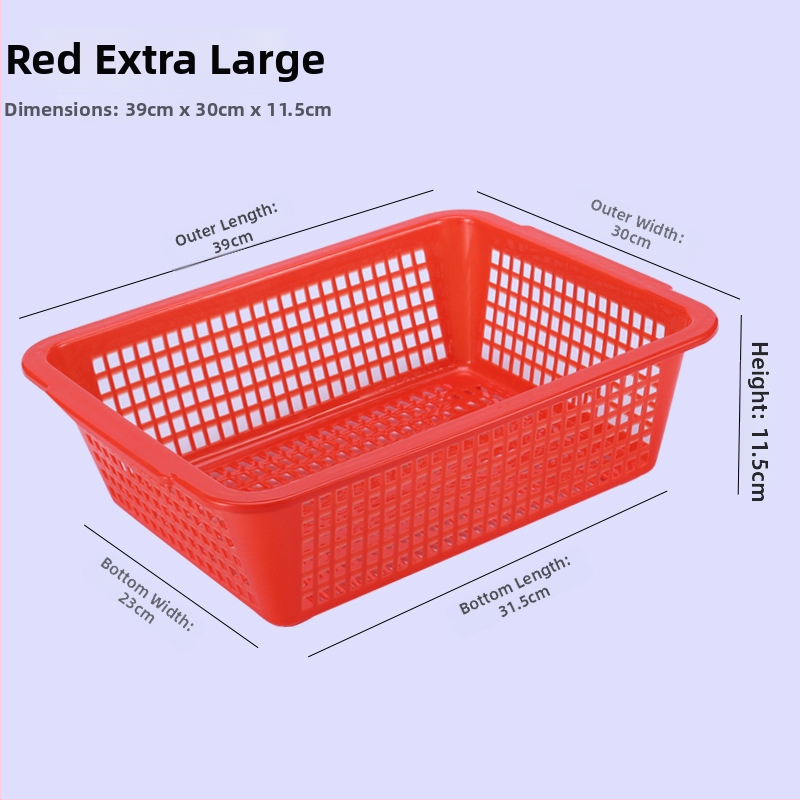 Tárolókosár, vastagított műanyag, téglalap alakú lefolyónyílásokkal (Modell: P8011, Anyag: Műanyag, Stílus: Modern egyszerűség)