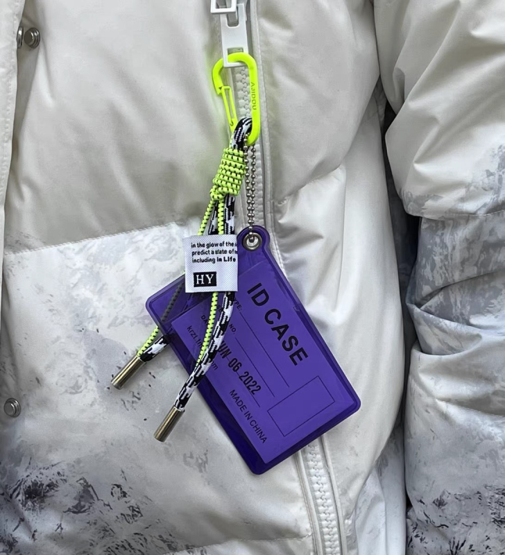 Priehľadný PVC obal na karty s klipom, priehradka na kartu, tlač loga, prispôsobiteľné – Pôvod Zhejiang