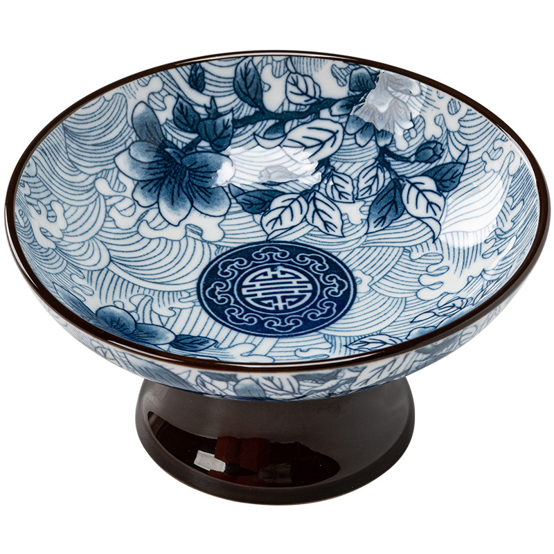 Yifang porcelininė vaisių lėkštė, naujasis kinų stilius, lengvas retro prabanga