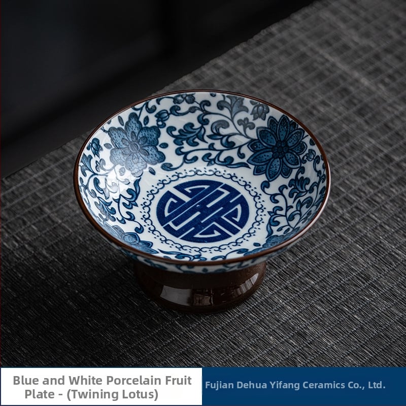 Yifang porcelininė vaisių lėkštė, naujasis kinų stilius, lengvas retro prabanga
