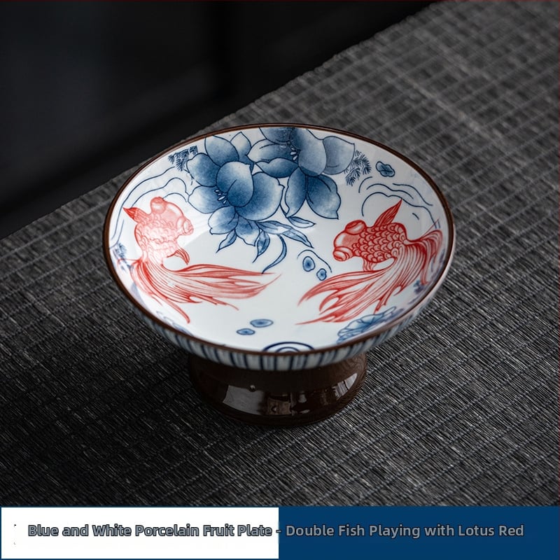 Yifang porcelininė vaisių lėkštė, naujasis kinų stilius, lengvas retro prabanga