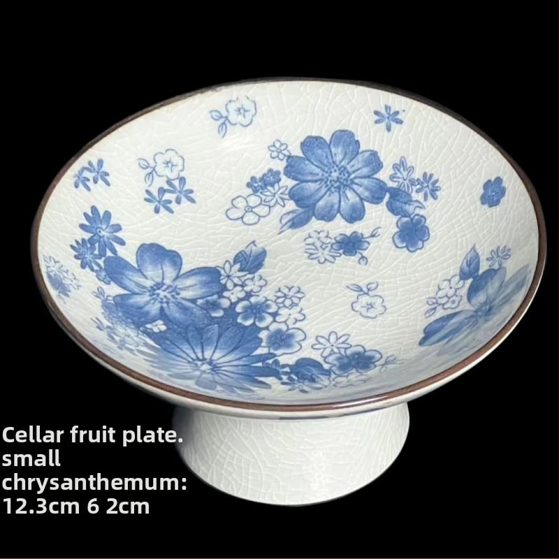 Yifang porcelininė vaisių lėkštė, naujasis kinų stilius, lengvas retro prabanga