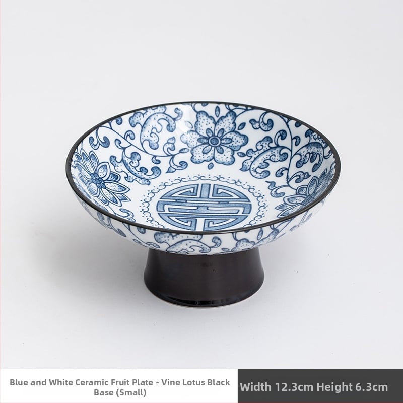 Porcelininė vaisių lėkštė su kojelėmis, retro stilius, pirmosios klasės kokybė