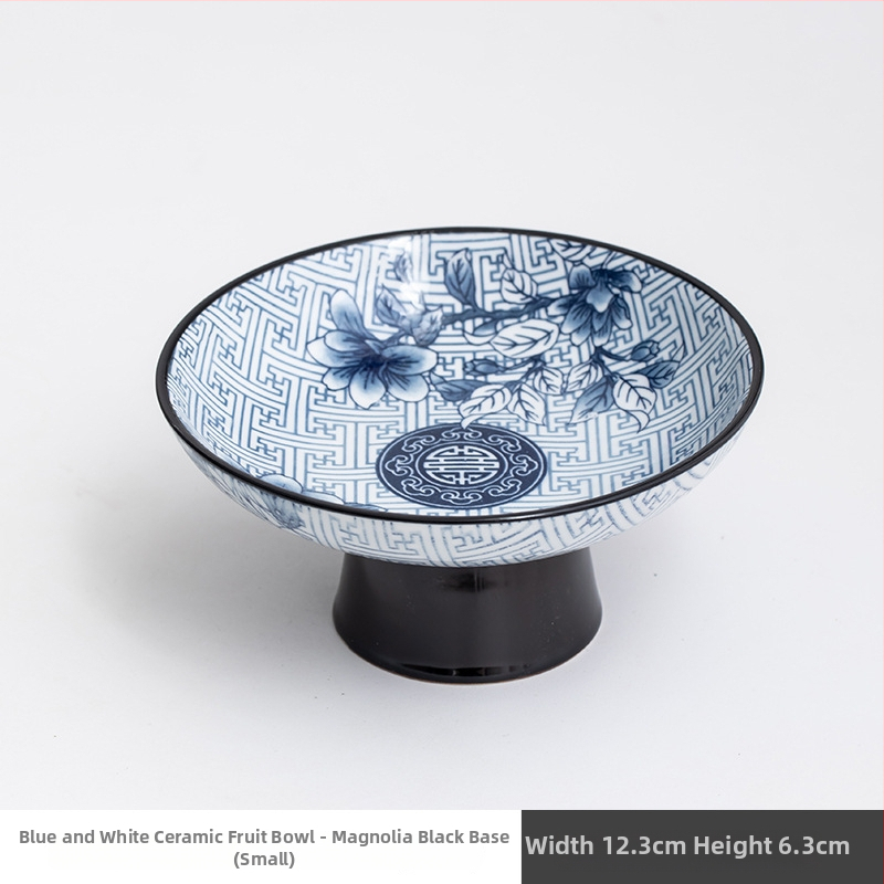 Porcelininė vaisių lėkštė su kojelėmis, retro stilius, pirmosios klasės kokybė