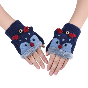 Vaikų pirštinės su elnio motyvu ir fliso įdėklu, žiemiškai šiltos 4–8 metų vaikams