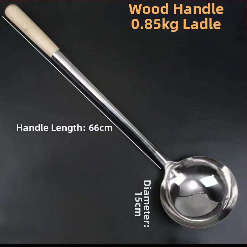 Decai nerūsējošā tērauda cepšanas lāpstiņa ar koka rokturi, pretapdeguma funkcija, mūsdienīgs minimālisks stils