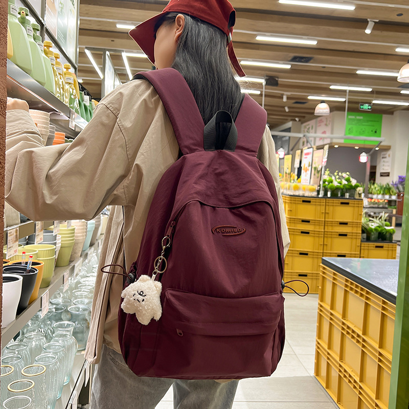 Kooli seljakott, tänavust stiil, Oxford kangas, polüestervooder, tõmblukust avamine, kolmemõõtmeline väline disain, sisemine telefoni tasku