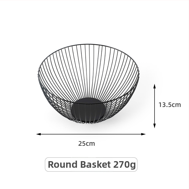 Vasból készült szabálytalan alakú gyümölcskosár konyhához és nappaliba, vízelvezető és tároló funkció, világos luxus retro stílus