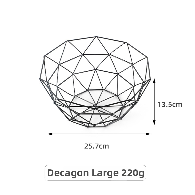 Vasból készült szabálytalan alakú gyümölcskosár konyhához és nappaliba, vízelvezető és tároló funkció, világos luxus retro stílus