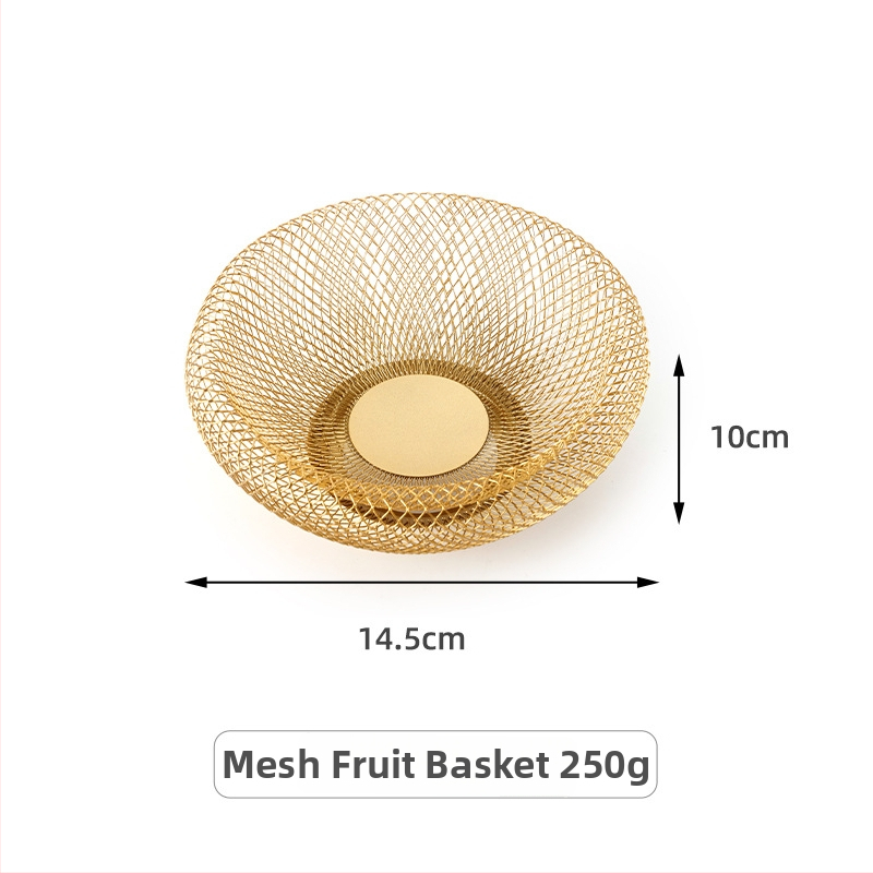 Vasból készült szabálytalan alakú gyümölcskosár konyhához és nappaliba, vízelvezető és tároló funkció, világos luxus retro stílus