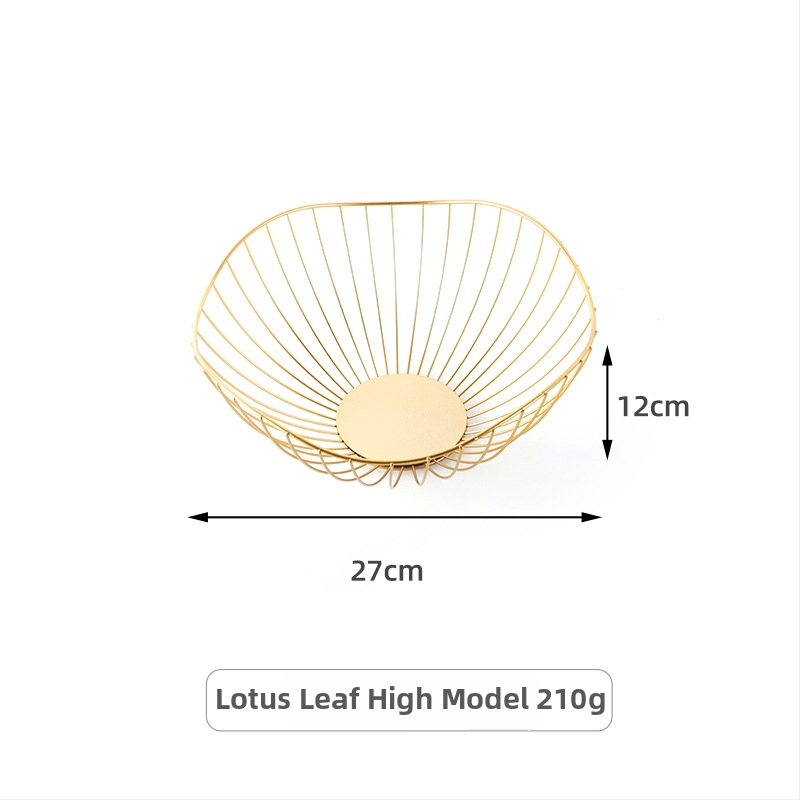 Vasból készült szabálytalan alakú gyümölcskosár konyhához és nappaliba, vízelvezető és tároló funkció, világos luxus retro stílus