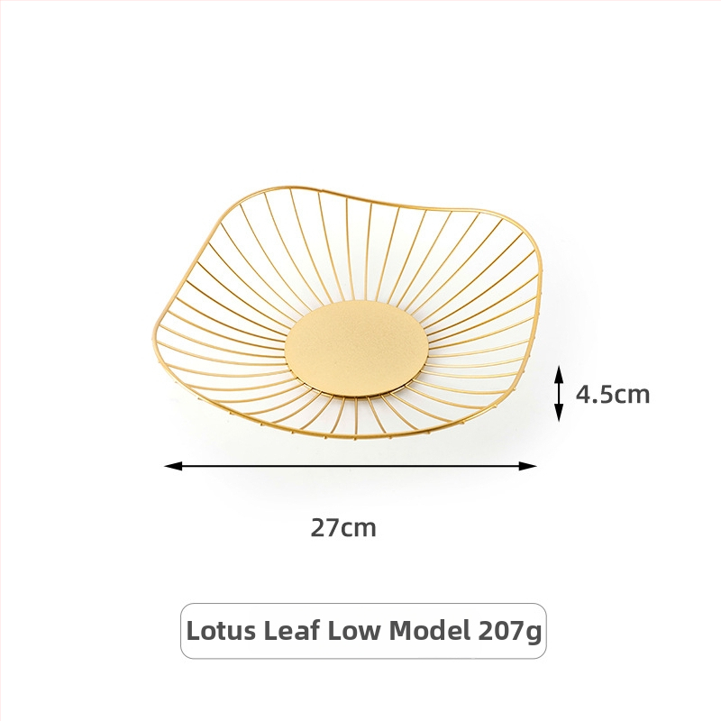 Vasból készült szabálytalan alakú gyümölcskosár konyhához és nappaliba, vízelvezető és tároló funkció, világos luxus retro stílus