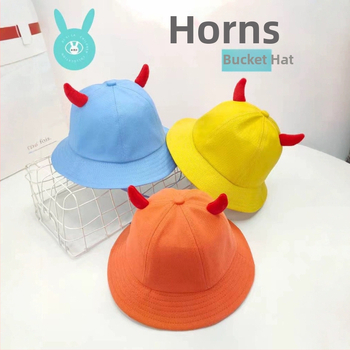 Vaikų medvilninė kibiro skrybėlė – mielas animacinių angelė žvejotojo stilius, kvėpuojanti, saulės apsauga, platus kraštas, amžius 2–6 metai