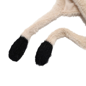 Medvilninė kepurė su gobtuvu ir kupolu — animacinio pingvino dizaino, palaiko šilumą ir atsparus vėjui, ausų apsauga, amžius 1–6 m., žiema