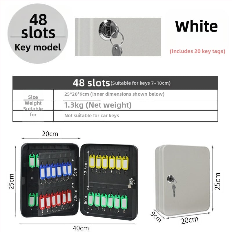 Стенно монтиран шкаф за ключове с парола – Модел 1, домашно ползване, съхранение на автомобилни ключове, стил модерна простота