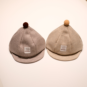 Kepurė su vizieriumi kūdikiams ir 1–4 metų vaikams, dryžuota, minkštas kraštas, kvėpuojanti saulės apsauga