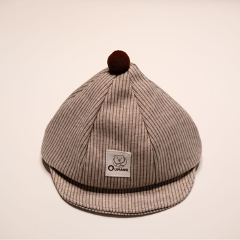 Kepurė su vizieriumi kūdikiams ir 1–4 metų vaikams, dryžuota, minkštas kraštas, kvėpuojanti saulės apsauga