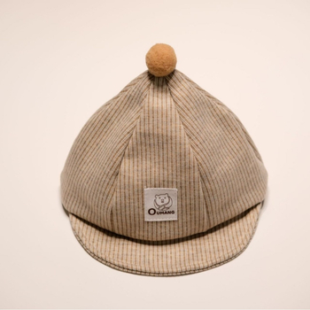 Kepurė su vizieriumi kūdikiams ir 1–4 metų vaikams, dryžuota, minkštas kraštas, kvėpuojanti saulės apsauga