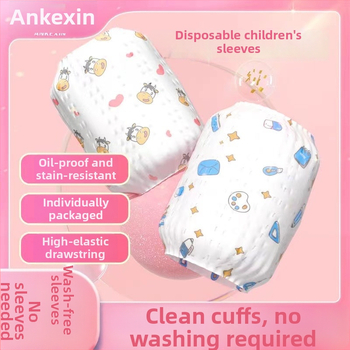 Vienkartinės kūdikių rankovės prieš nešvarumus, visoms sezonoms, karikatūrų spauda, universalus